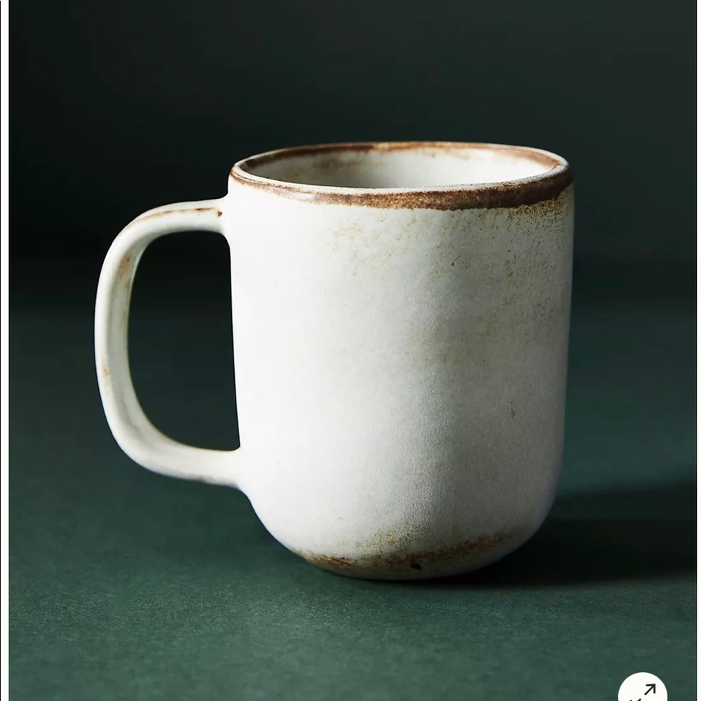 Anthropologie Levi Mugs, NWOT, beautiful light blue/gray with natural glaze - Picture 3 of 4